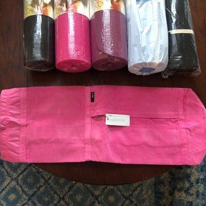 Women's Pink Corduroy Urban Yoga Mat Bag - by agoy